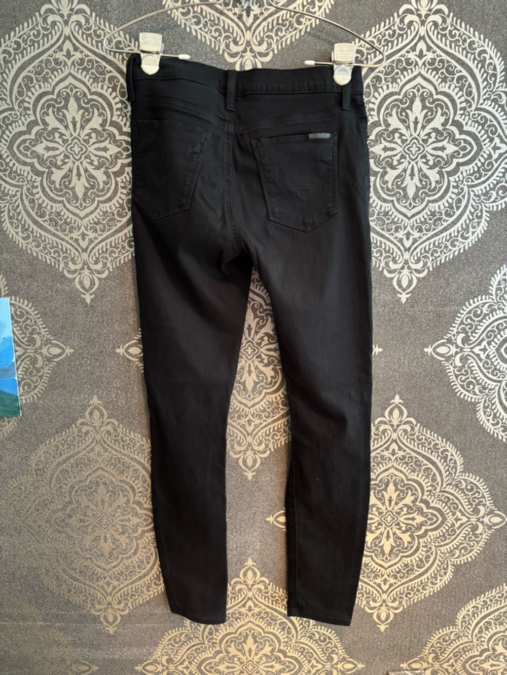 Hudson Jeans Black Super Skinny Natalie High-Rise Jeans - Picture 3 of 4